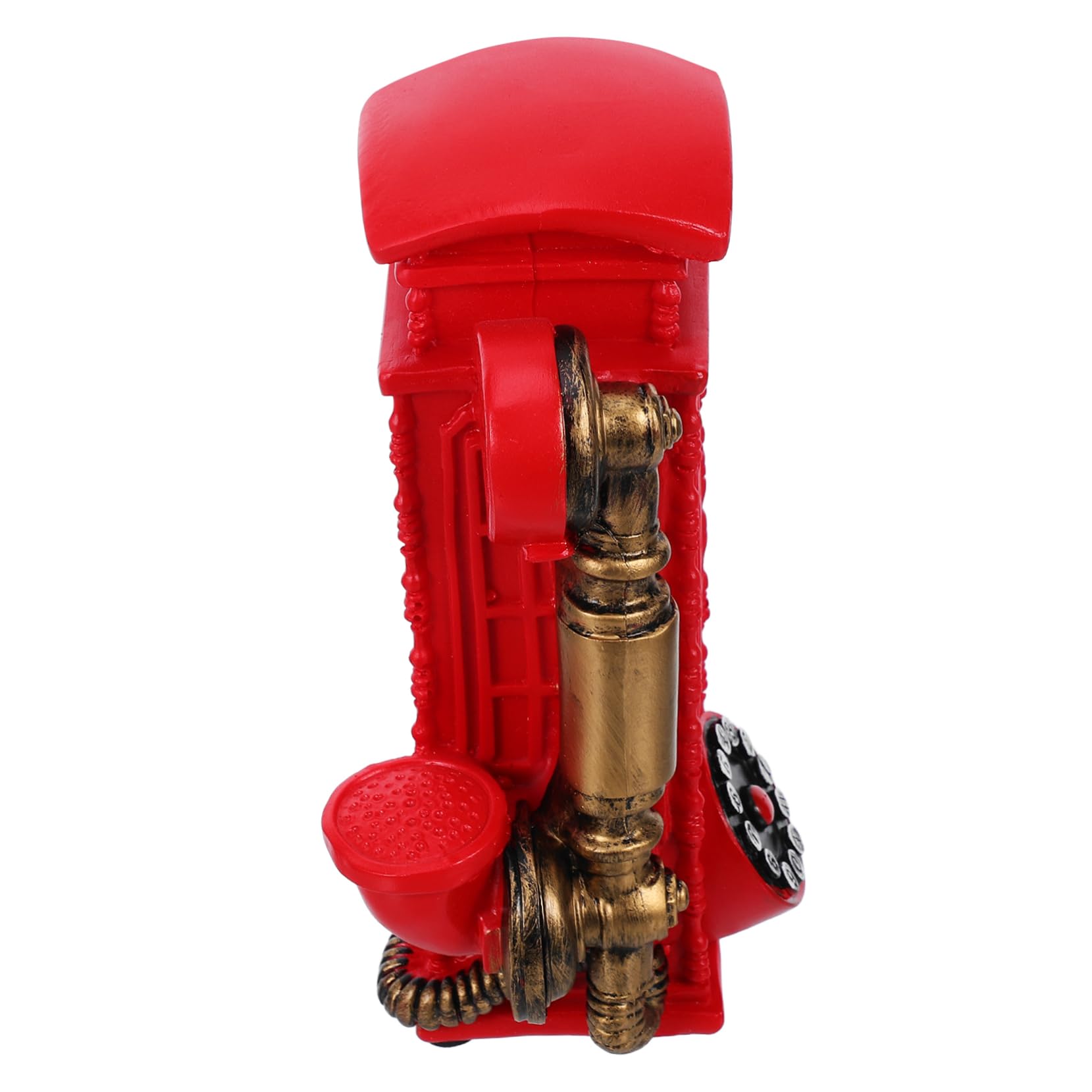 RORPOIR Vintage Rotary Dial Phone Model Retro Telephone Booth Decoration for Home Decor Antique Ornament Unique Display for Office and Gallery Sturdy Craftsmanship