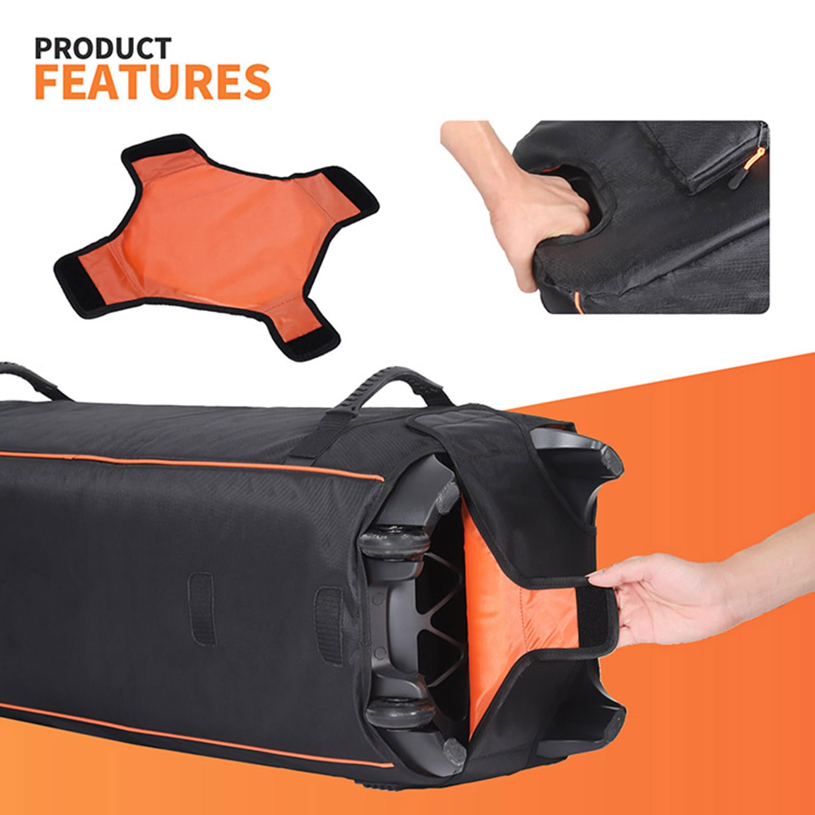 Funda protectora para altavoz JBL PARTYBOX 1000, bolsa de viaje para altavoz al aire libre, funda de almacenamiento multifuncional, color negro