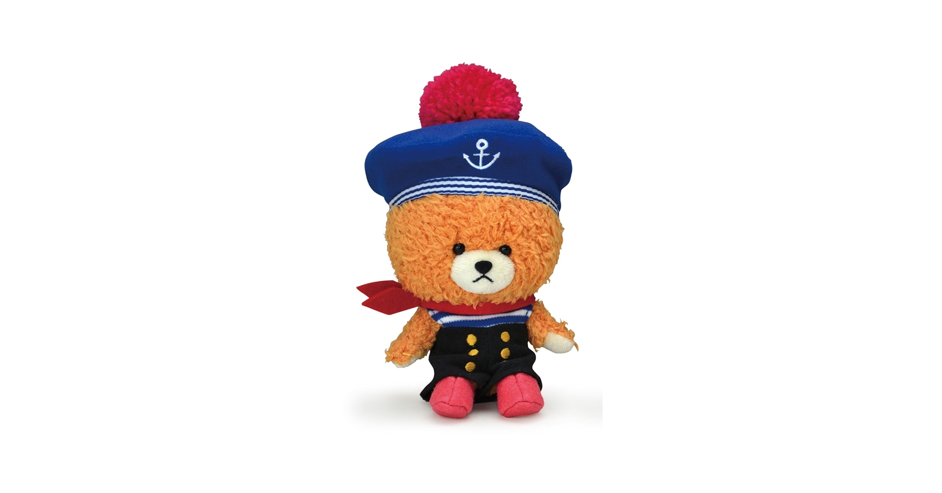 茶色のぬいぐるみ 赤いスカーフ付き Monchhichi/モンチッチ・ぬいぐるみ・大きな大きなモンチッチ・L