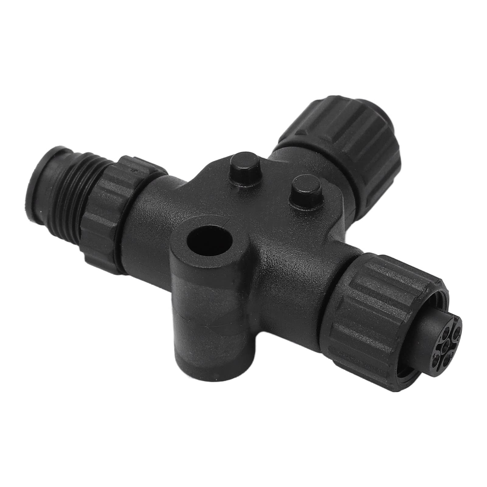 Tbest Connettore N2K T, per Connettore NMEA 2000 T 3 Porte 5 Pin M12 Filettatura IP67 Impermeabile per Reti NMEA 2000, Lowrance, Simrad, B e G, Navico
