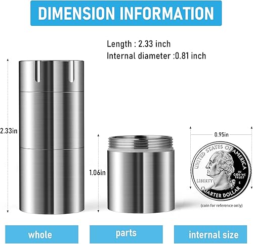 Miniatura 3 de Pastillero portátil de un solo compartimento+contenedor organizador de píldoras de doble compartimento