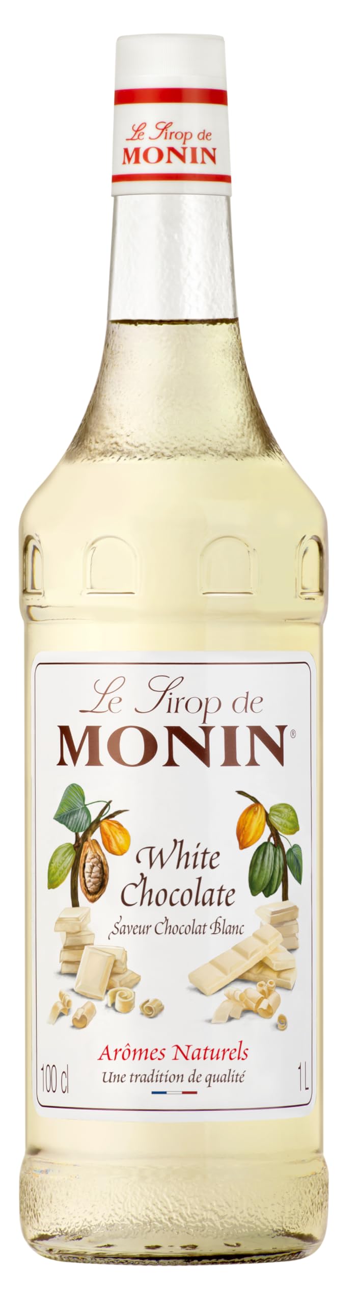 MONIN-SET Café 5+5 | 5 Liter Kaffee Sirup + 5 x Pumpen - Karamell, Vanille, Praline-Nuss, Haselnuss, Weisse Schokolade (5 x 1,0l)