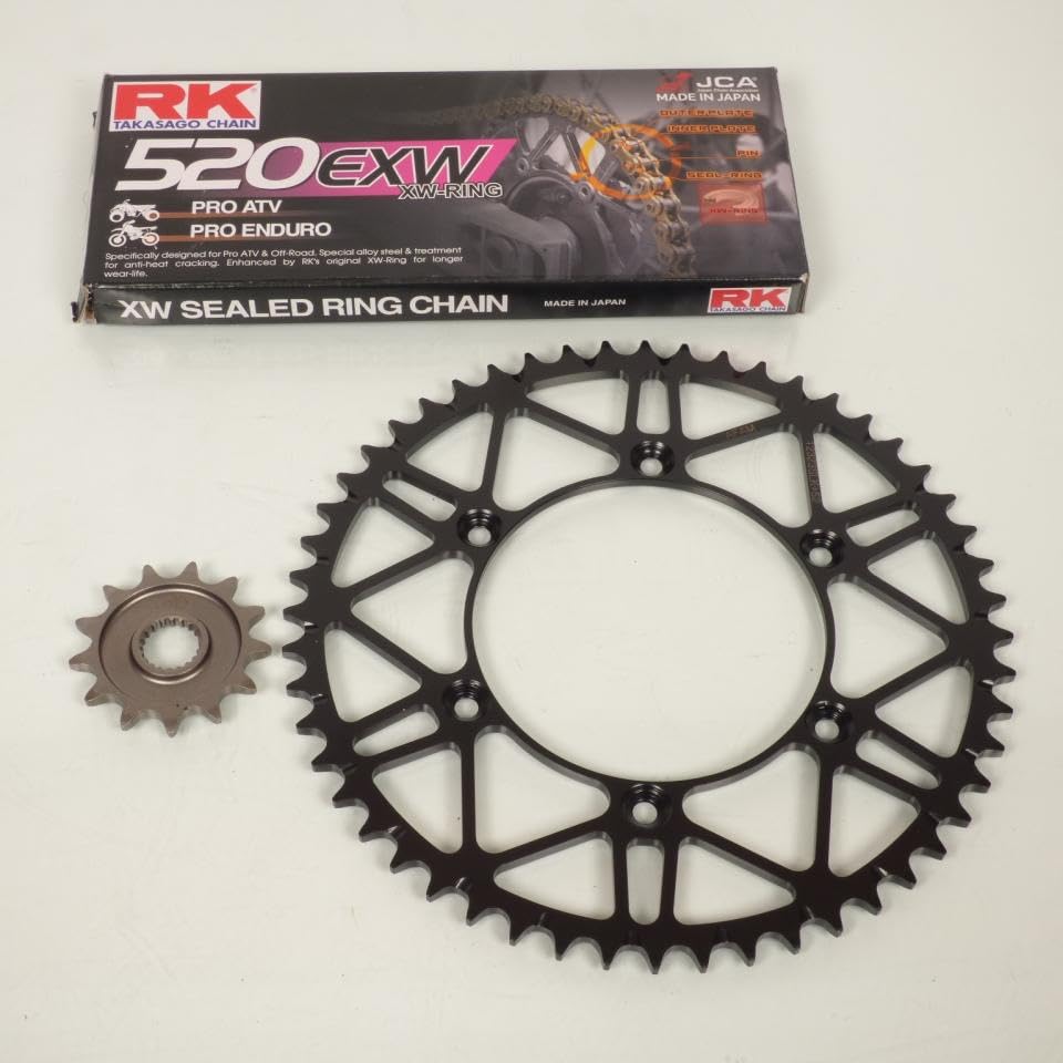 Kit chaîne Afam 13x52 Pas 520 évite les sauts de chaîne sur Yamaha 250 WR-F 2001