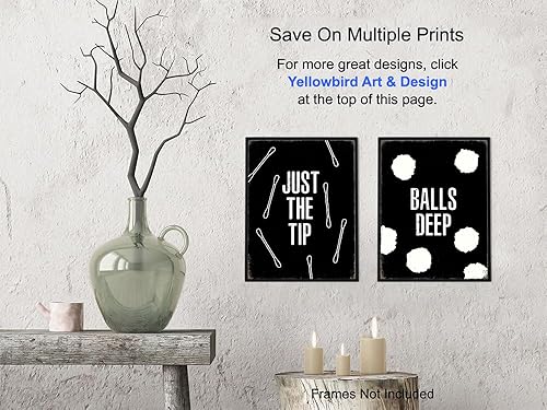 Miniatura 6 de Decoración de baño con refranes divertidos para hombres, juego de baño blanco y negro para cueva de hombre, citas divertidas masculinas, decoración