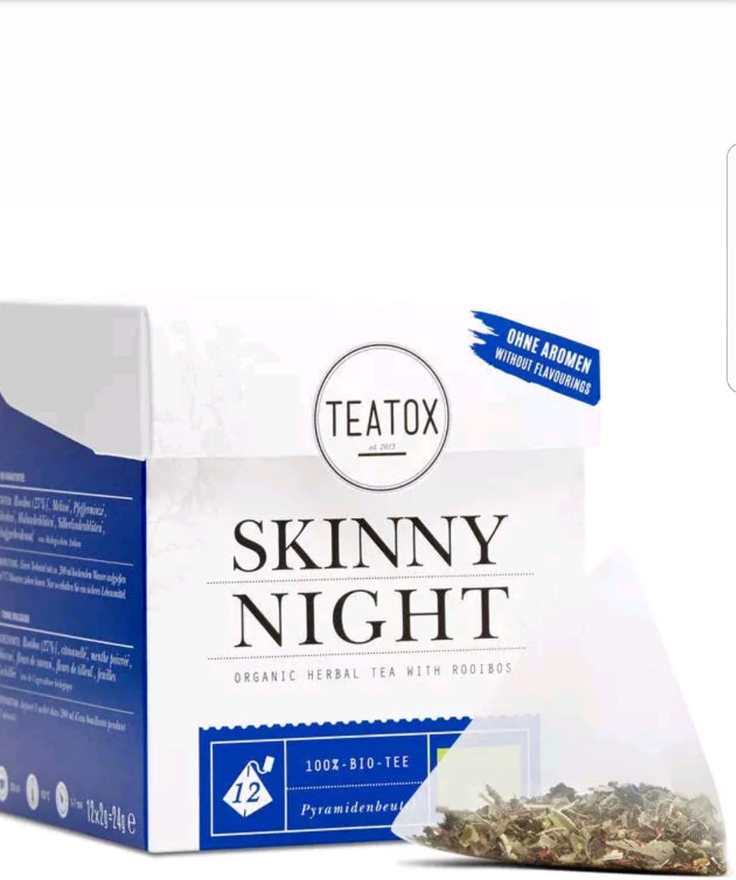 Teatox Tea Herbal Bio Decaffeinato with Rooibos for a restful sleep