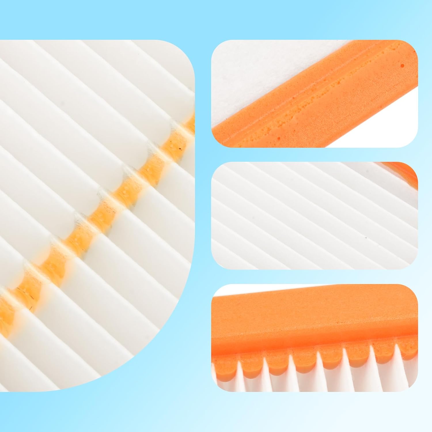 RE198488 Cabin Air Filter 4PCS Compatible with John Deere Tractor 5525 5320 5325 5420 5425 5520 5525 5603 5625 5725 6100D 6110D 6115D 6125D 6130D 6140D 6403 6603 Replaces PA30086 WP10160 RE73220