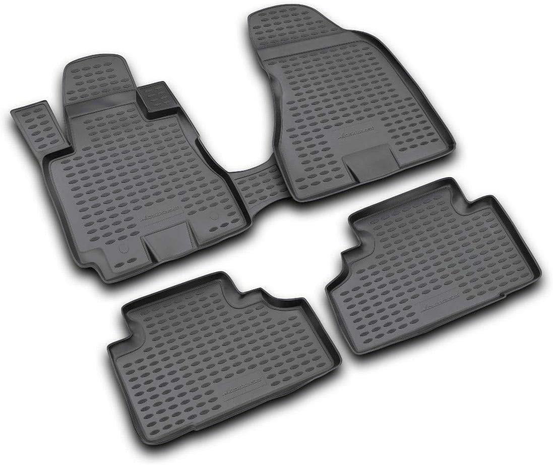 Novline 47.01.210 Floor Mats Liners fits 2001-2018 Suzuki Jimny Black