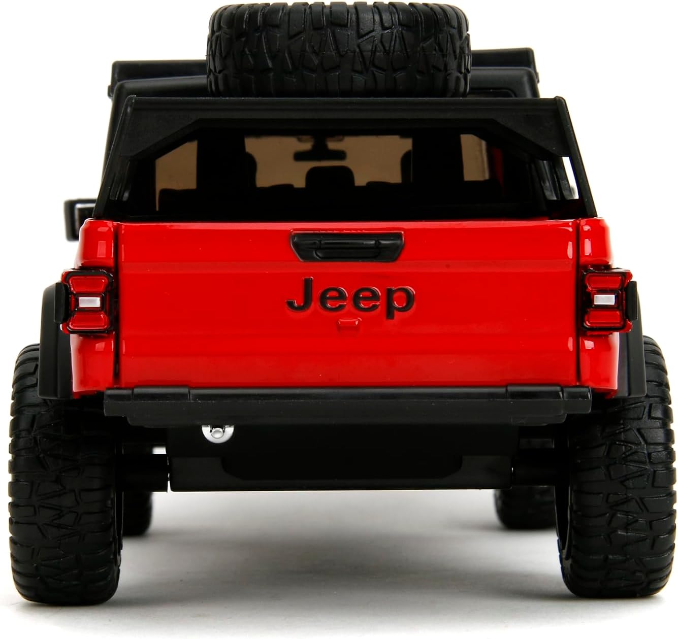 Jada Just Trucks 1:24 2020 Jeep Gladiator Die-Cast Car & Tire Rack, Toys for Kids and Adults(Red)