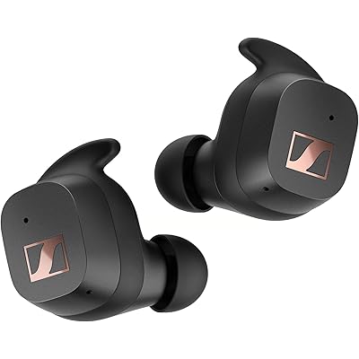 ゼンハイザー(Sennheiser) ワイヤレスイヤホン bluetooth SPORT True Wireless ブラック 自社開発高性能ダイナミックドライ …