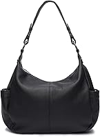 DulcetProject Genuine Leather Hobo Crossbody Bag for Women - Adjustable Strap Shoulder Purse Casual Work Tote