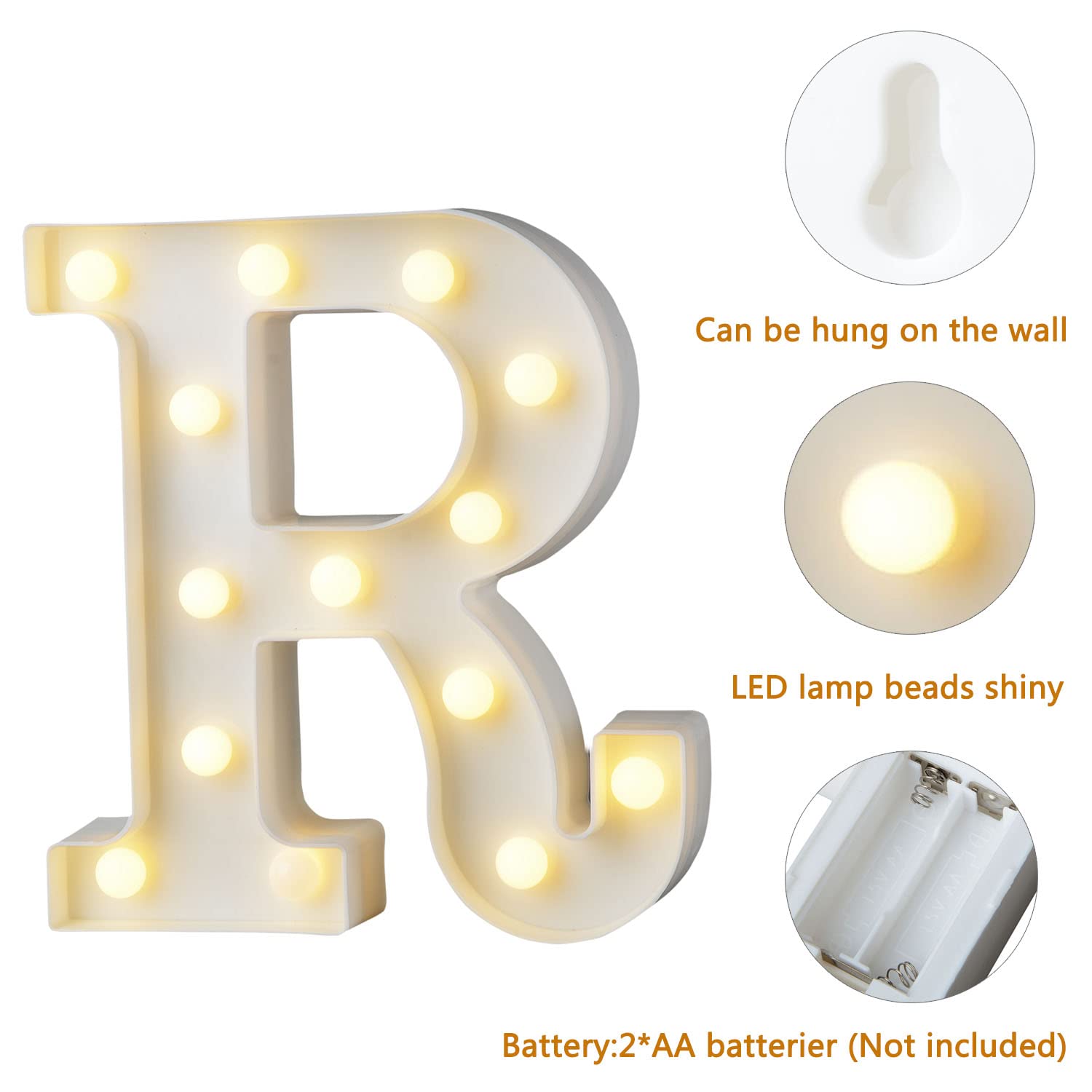 Amazon.co.jp : Acofuns LED マーキー レターライト R