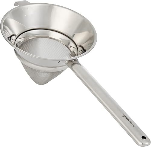 Miniatura 2 de Restaurantware Chinois - Colador de acero inoxidable de 11.8 pulgadas con malla extrafina para salsas, caldos, sopas, caldos, tamizado, herramientas