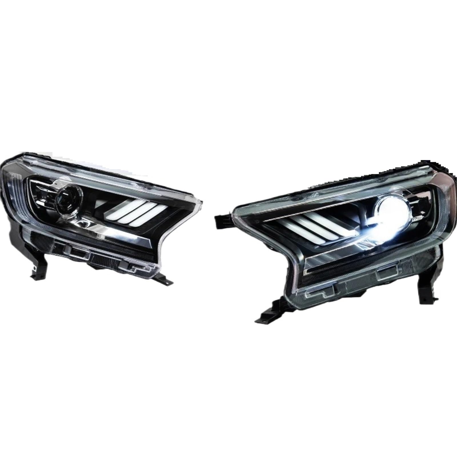 Gruppo Faro per Auto Ranger 2016-2021 Faro Anteriore DRL Indicatore di direzione Fascio Luminoso Angel Eye Lente proiettore