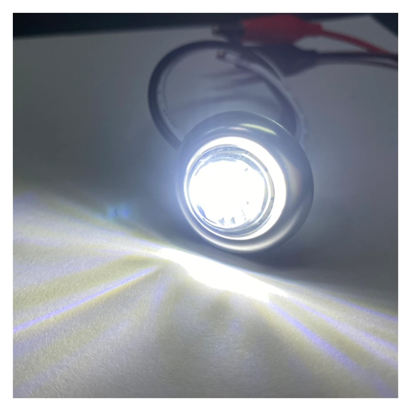 Luci di Navigazione 1.2V-DC 1 0pcs.GUIDATO Lampada da Barca Marina Impermeabile 3 GUIDATO Deck Luce di Cortesia 3/4"di Navigazione Rotondo Blu Barca Illuminazione Interni