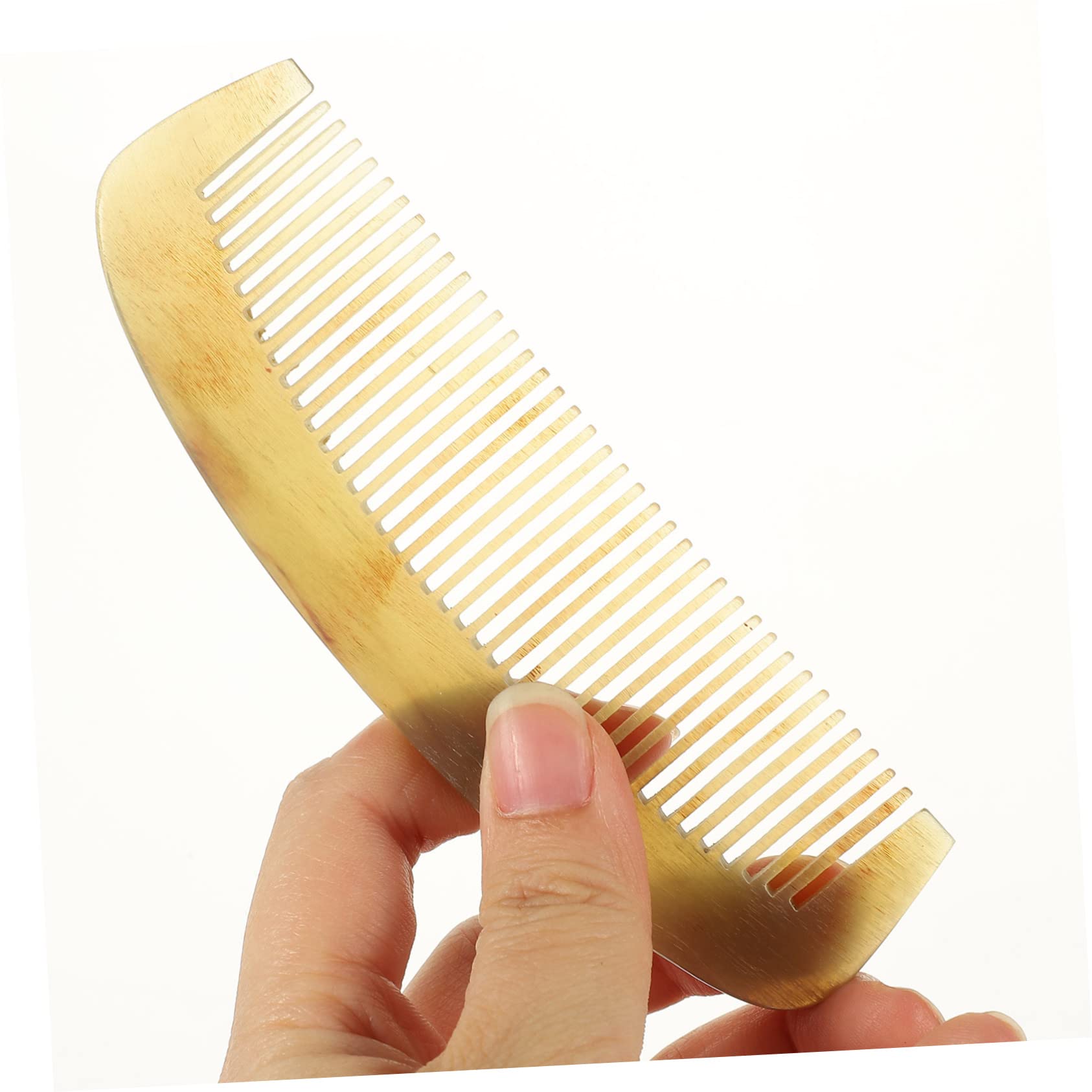 Pettine in Corno di Bue Antistatico per Chioma e Barba | Lavorazione Fine, Effetto Lisciante, Adatto a Chioma Lisci, Ricci e Lunghi, Accessorio per Donna