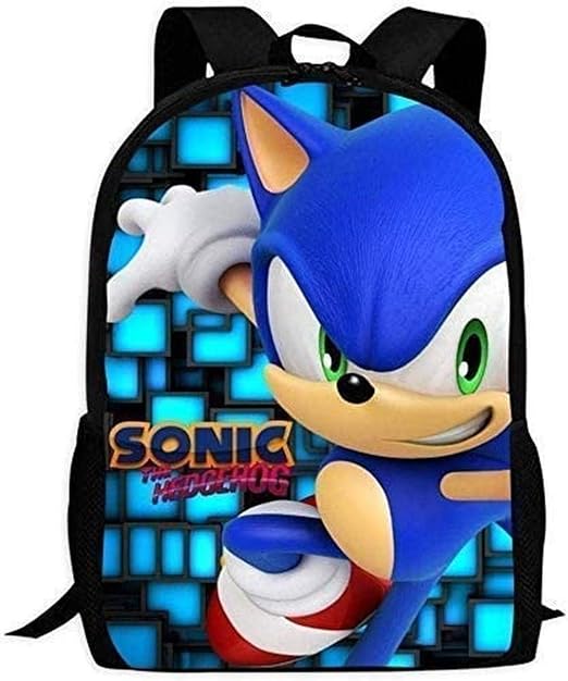 XWXBB Anime Sonic - Zaino per bambini in 3D per studenti, in tessuto Oxford  : Amazon.it: Valigeria