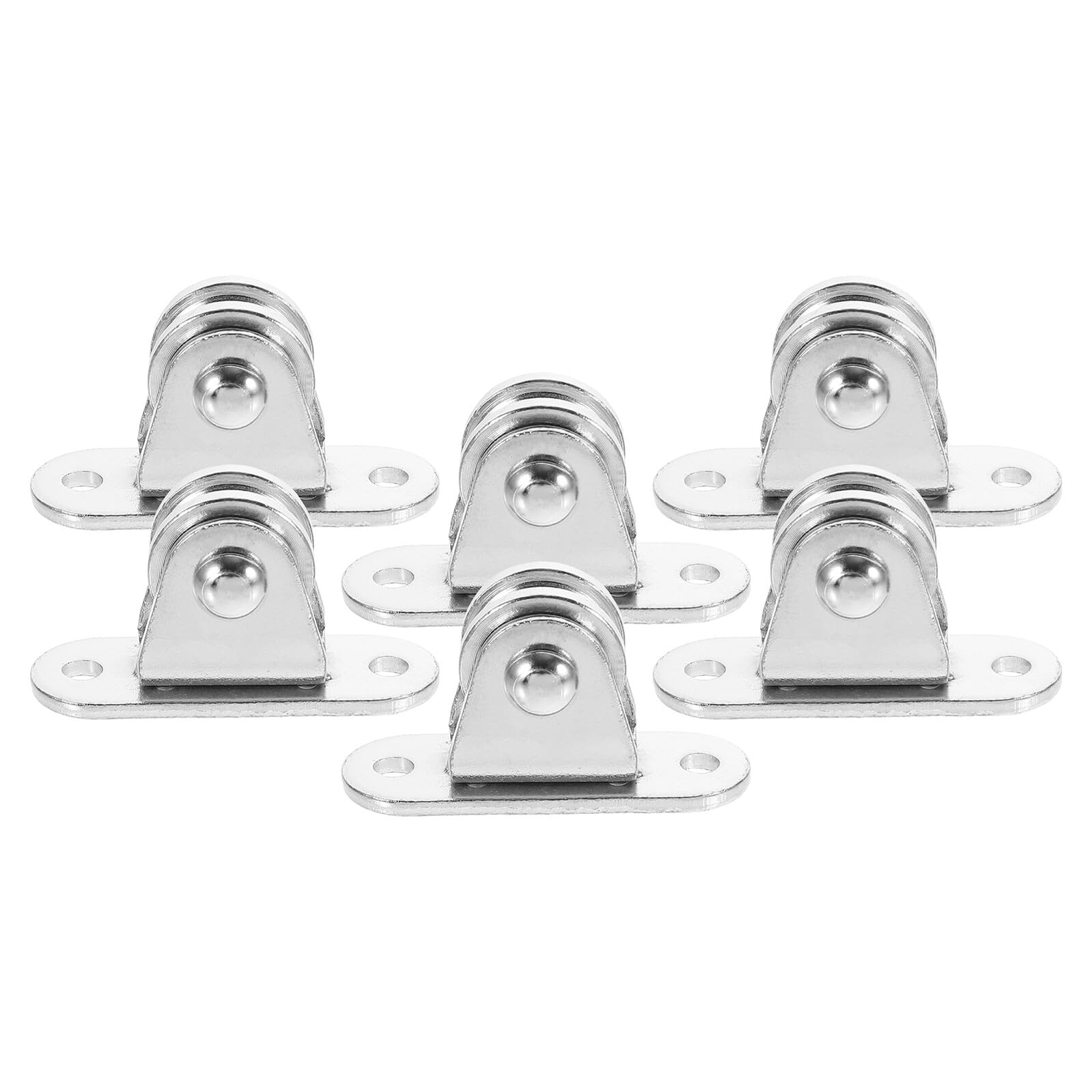 Set di 6 pulegge in acciaio inossidabile con cuscinetti – Sistema di pulegge per funi metalliche industriali per sollevamento, rimorchio, movimentazione dei materiali – Kit per garage fai da te a