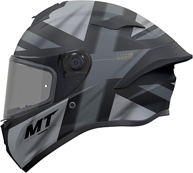 MT Full Face Motorcycle Helmet. ECE 22.06. Targo S - Britain - Grey Anthracite