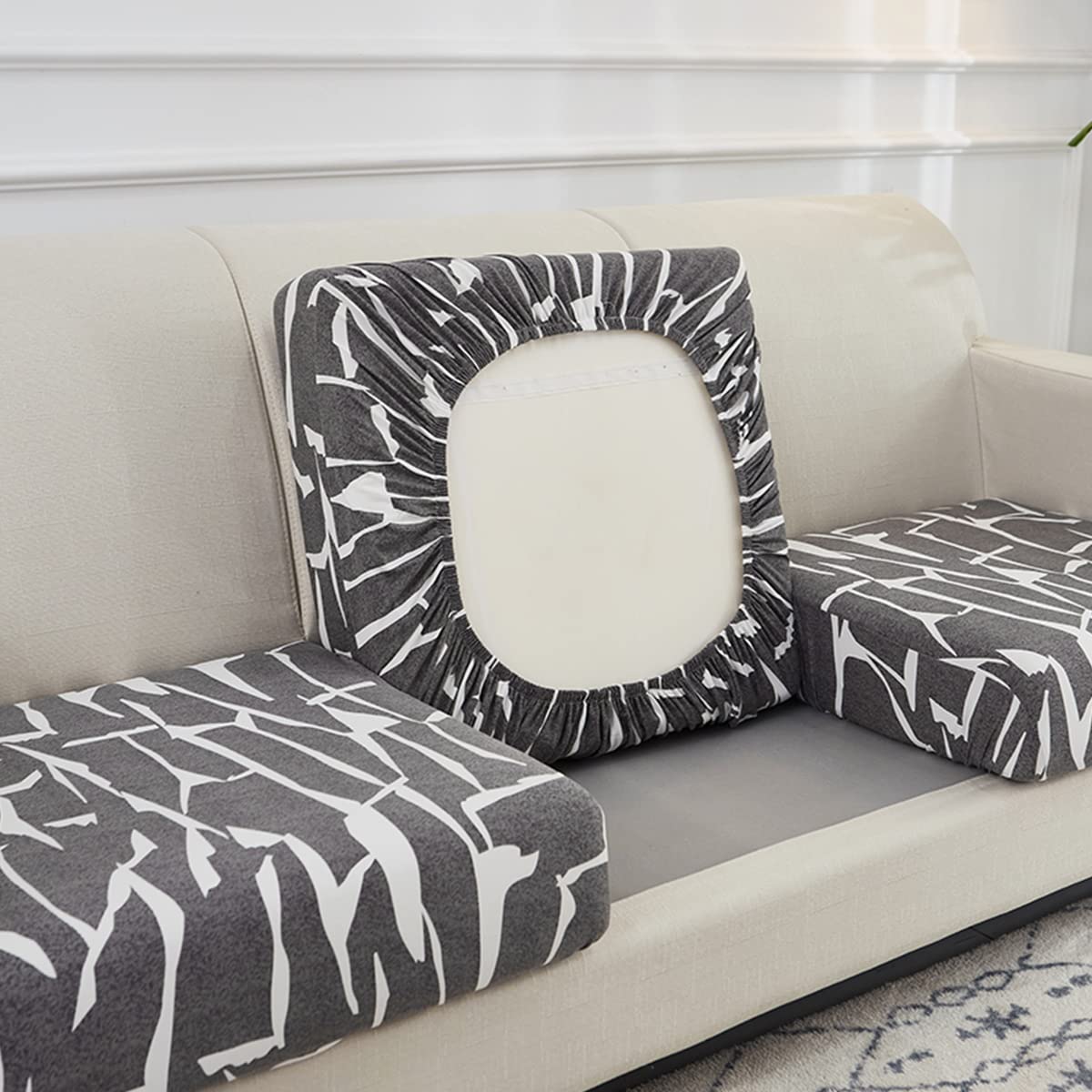Sofa Sitzkissenbezug – Dehnbarer Schonbezug Aus Samt, Schützt Vor Flecken & Gibt Sofa Neuen Look