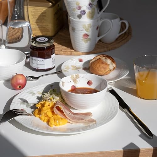 Miniatura 10 de Narumi 51281-21911P Lucy Garden Salad Bowl, Diameter 8.7 inches (22 cm), Berry Pattern, Stylish, Cute, Relief, Wedding Gift, Microwave Warming,