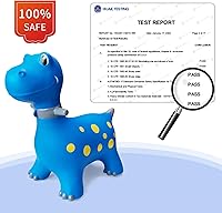 Vista 5 de HotMax Caballo Saltarín, Juguetes Saltadores de Dinosaurio para Niños, Juguetes Inflables de Animales Saltarines para Niños Pequeños, Caballo