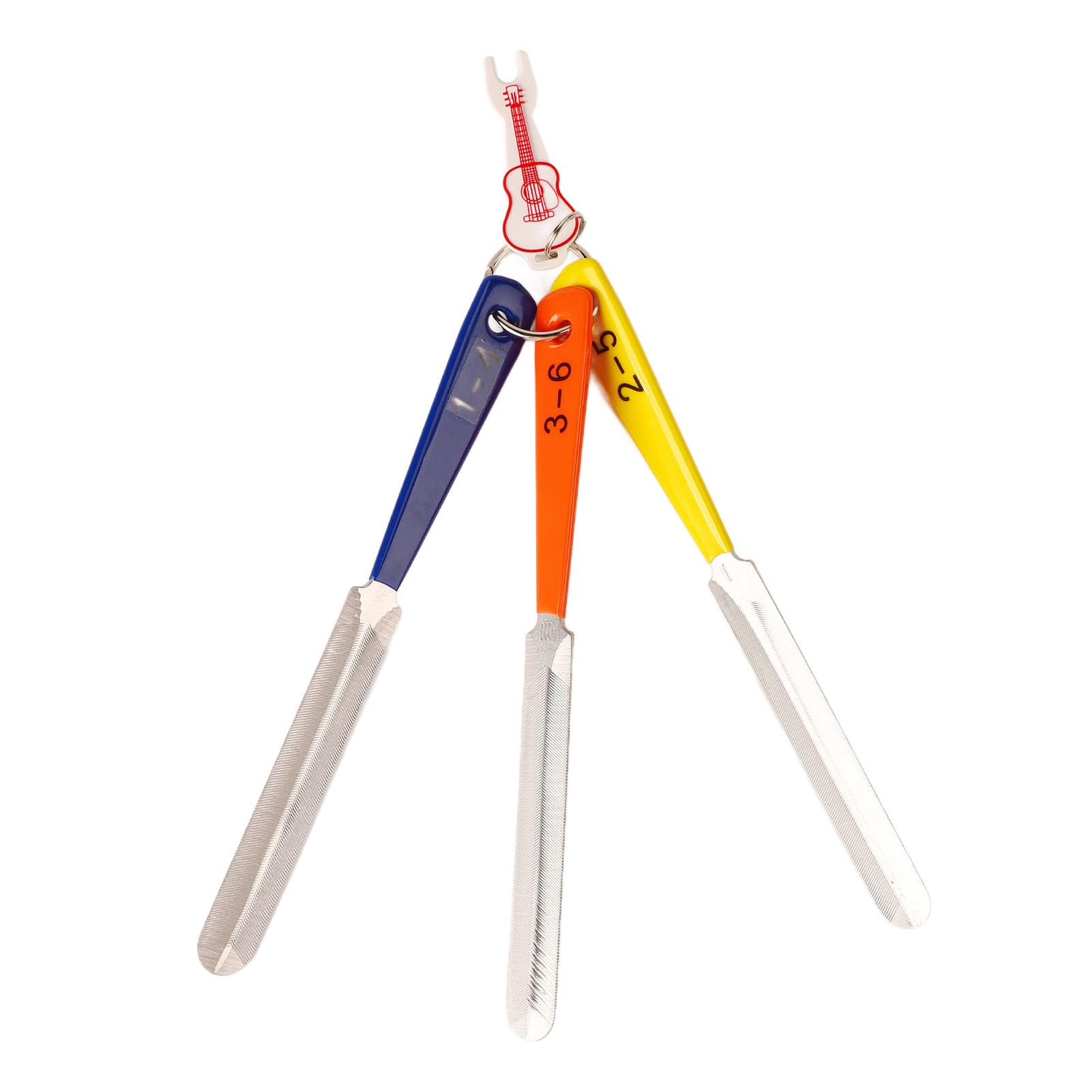 Lima per Capotasto per Chitarra, File per Incoronazione di Tasti in Acciaio Inossidabile Strumenti per Liutaio File per Chitarra Elettrica Strumento Portatile per la Regolazione
