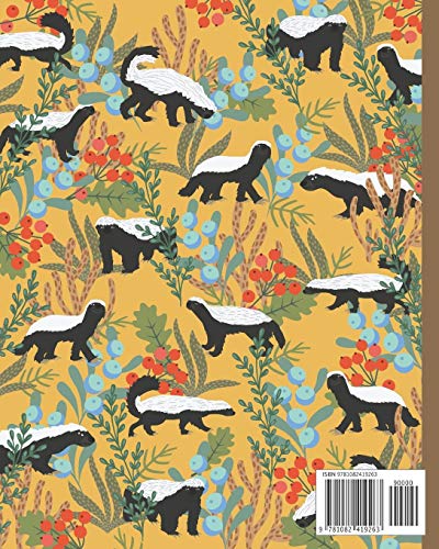 Notebook: Honey Badgers in Forest - Lined Notebook, Diary, Track, Log & Journal - Cute Gift Idea for Kids, Teens, Men, Women (8"x10" 120 Pages) image 4