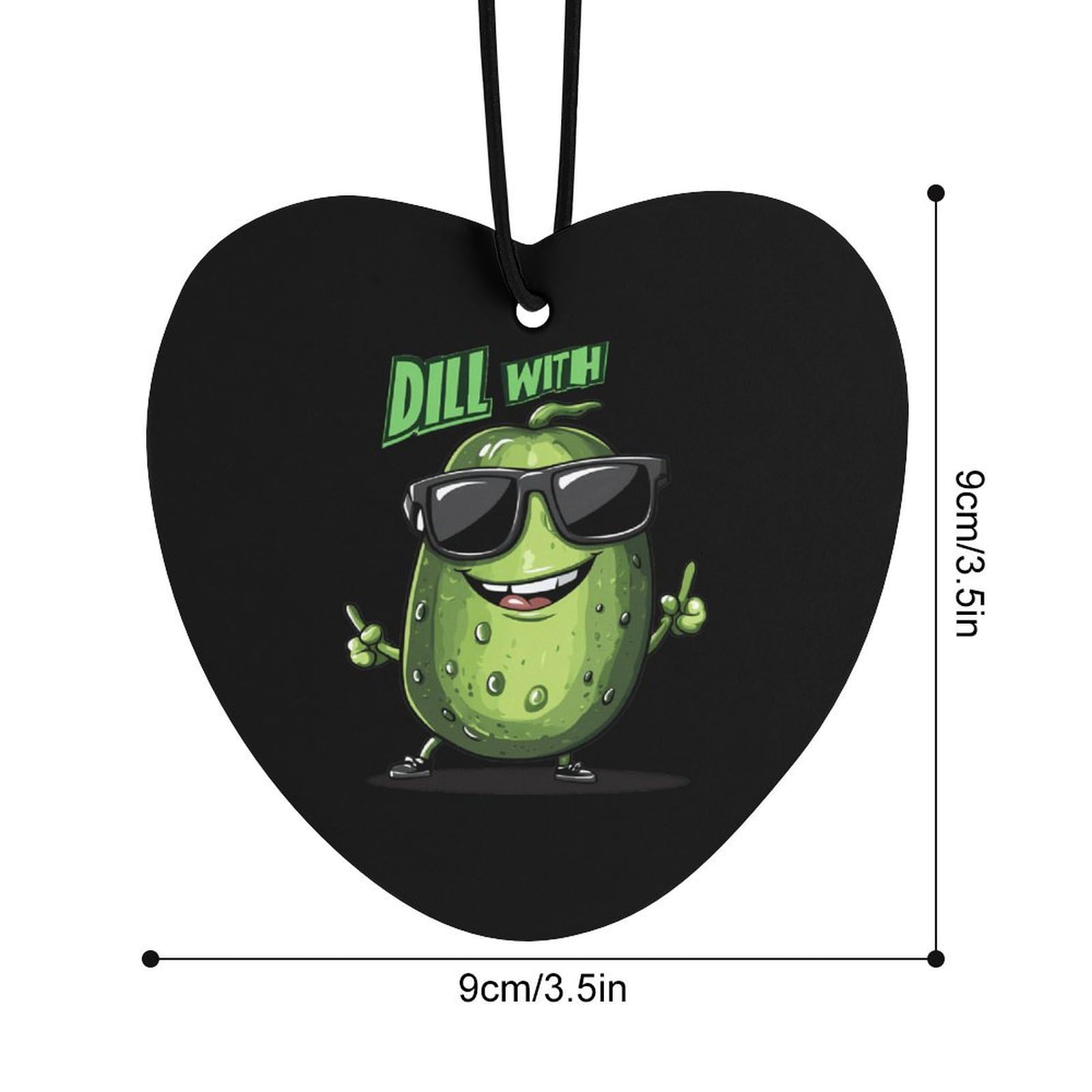 Dill With It Funny Pickle Car Air Freshener Hanging Aromatherapy Tablets for Car Accessories Love form