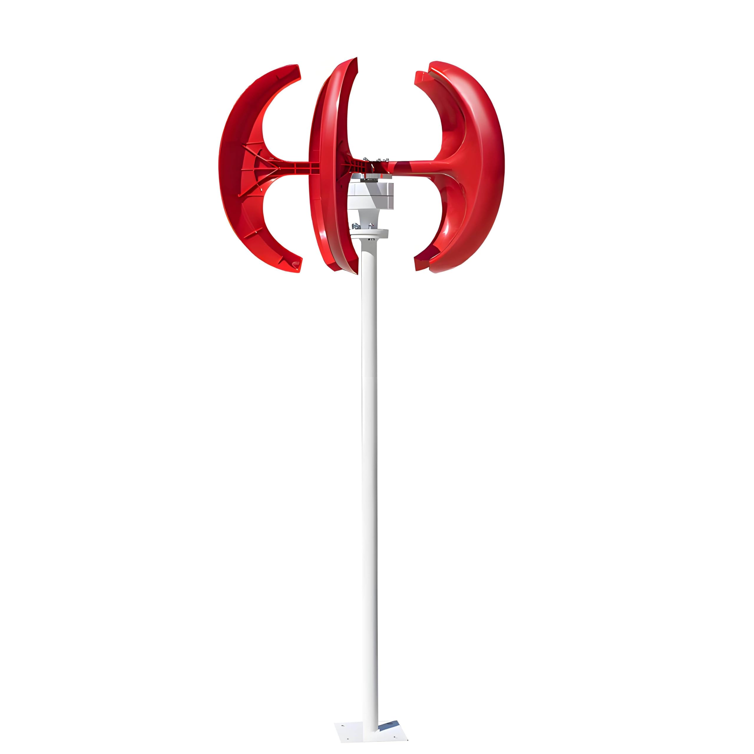 Gshshou Multicolor 12V/24V Upgraded Wind Turbines Generator, 5-Blade Lantern Wind Turbines Generator Kit, Electromagnetic Electricity Producer Equipment 300W12v