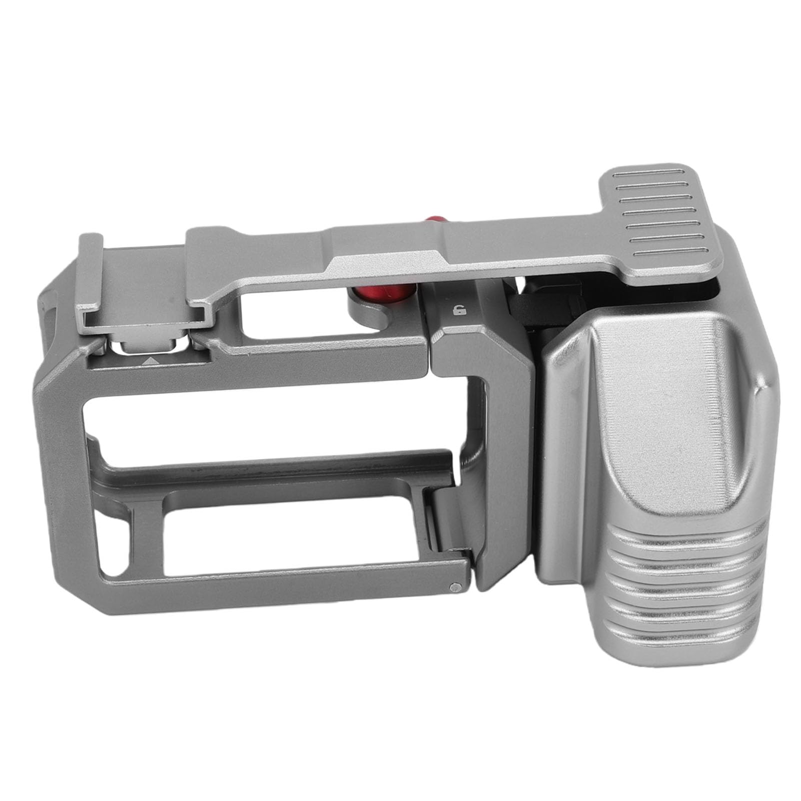 Kit Impugnatura per Action Camera con Sgancio Rapido Magnetico e Supporto per Slitta Fredda per Fotografia di Strada, Design Ergonomico Antiscivolo, Materiale ABS Resistente e Silicone