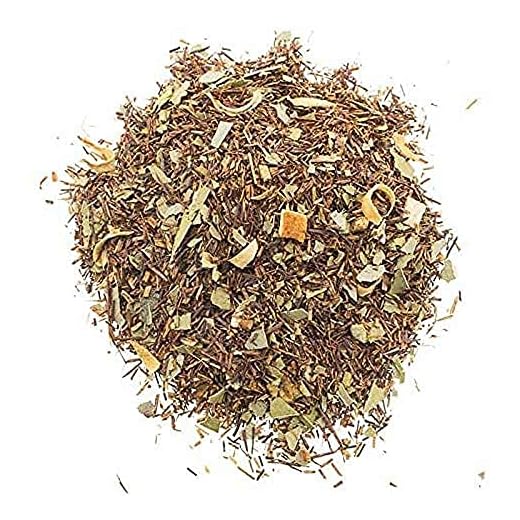 Aromas de Té - Infusión Rooibos Eucalipto y Naranja Estimulante Relajante/Té Rooibos con Naranja y Eucalipto sin Teína, 100 gr.