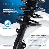 Vista 527 de Detroit Axle - Kit de suspensión delantera de 10 piezas para Chevy Aveo Aveo5 Pontiac G3 Wave 2 Ready Struts Assembly 2 Enlaces de barra