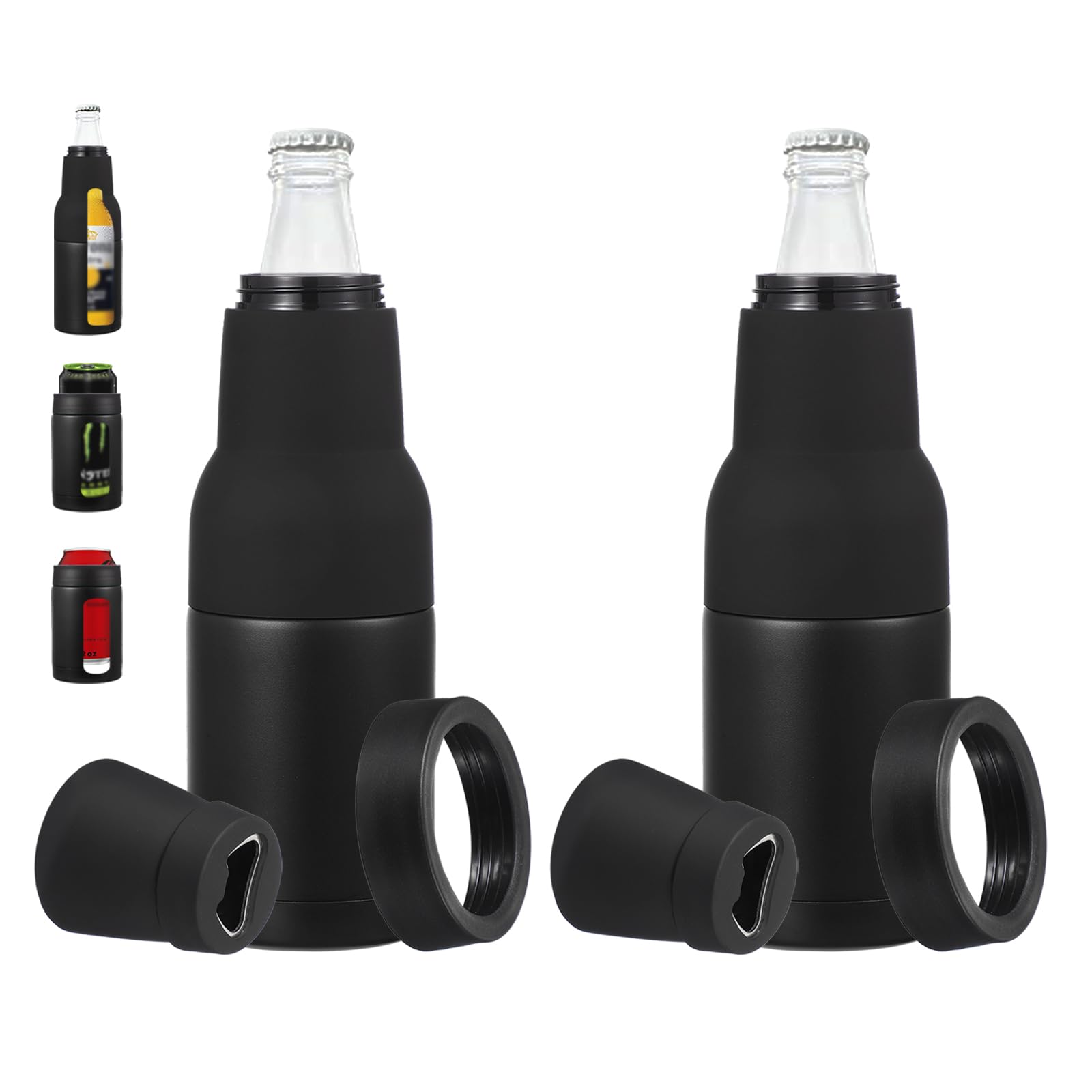 Enfriador de latas de 12 oz aislado con abridor integrado para refrescos y café negro