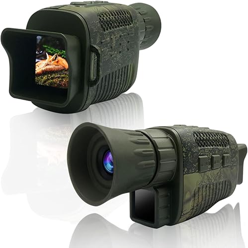 YardGo Gafas de visión nocturna 4K Digital Infrarrojos de visión nocturna Binoculares para adultos, dispositivo de visión nocturna de camuflaje