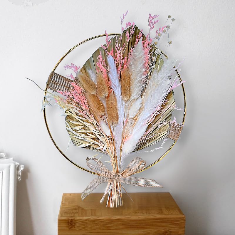 Image of Cortina Artificial Flowers for Decoration | Aesthetic Room Decor, Home Decor, Living Room Decor & Bedroom Decor | Artificial Flower Wall Decor | Great for Gifting - Pink - 35x2x35 CM