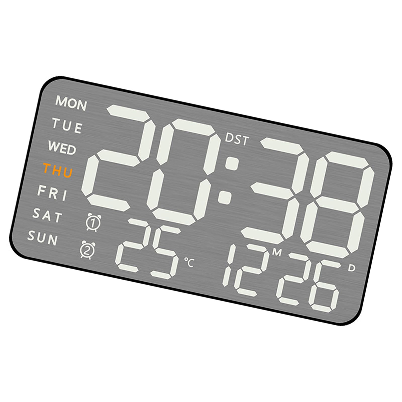 Jazuaiao Brightness Digital Alarm Clock with USB Power Option and Easy to Read Display Adjustable Brightness Clock