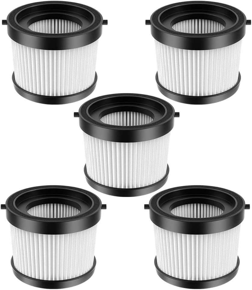 5 Packs DCV501HB DCV5011H Replacement Filters Compatible With DeWalt 20V Vacuum Cordless Handheld Vacuum DCV501HB DCV5011H Filter
