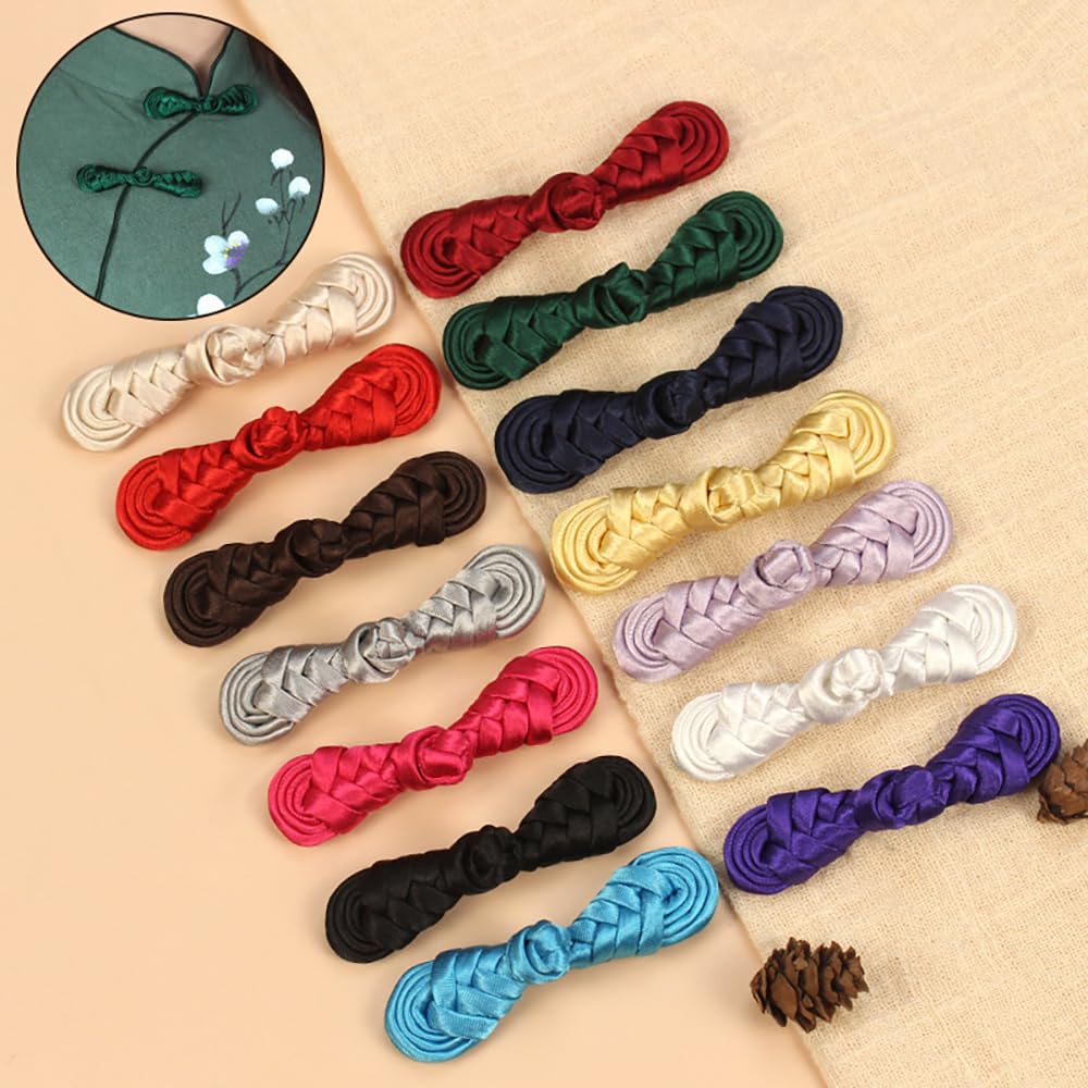 QUARKZMAN 6 Paires De Boutons Grenouille En Noeuds Chinois