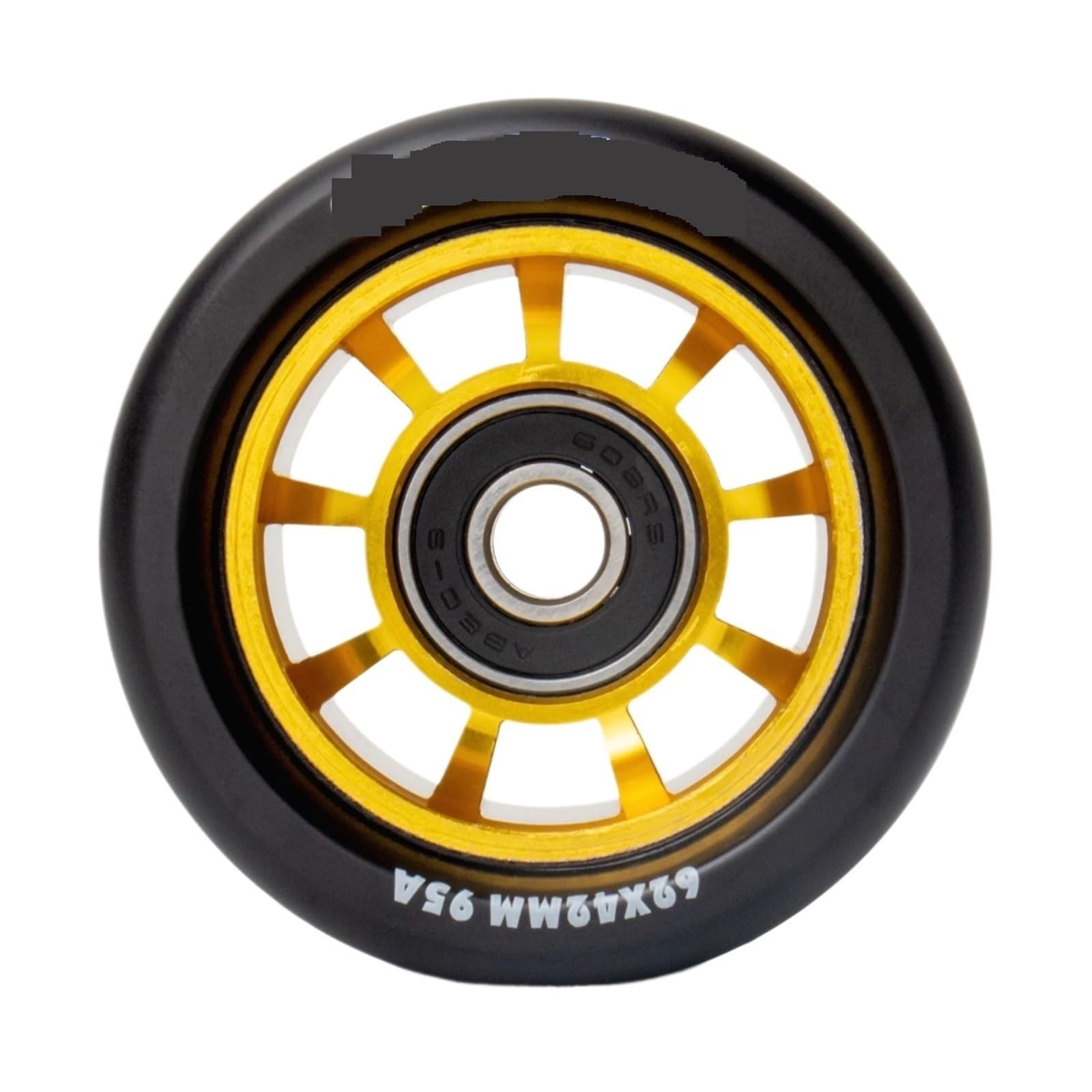 8 Uds Ruedas for Patines en línea Ruedas de patín de Repuesto Rueda de patín cuádruple núcleo de Aluminio 62 * 42mm 95a para Patines