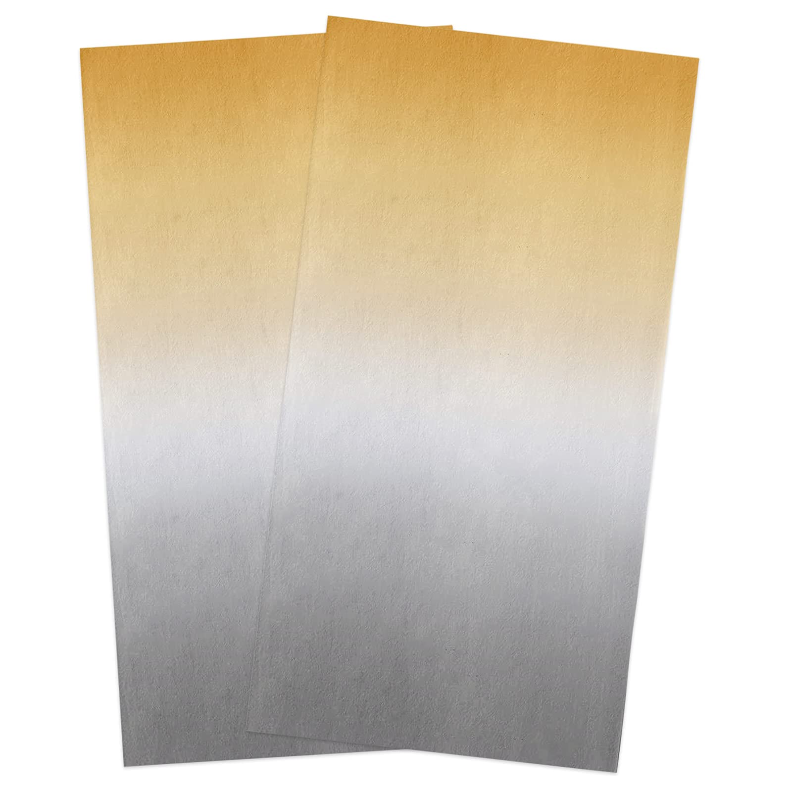 Yellow Grey Kitchen Towels,Yellow Grey Ombre 16x28 Inches Soft Kitchen Dish Cloth,Cotton Tea Towels/Bar Towels/Hand Towels,(2 Pack)