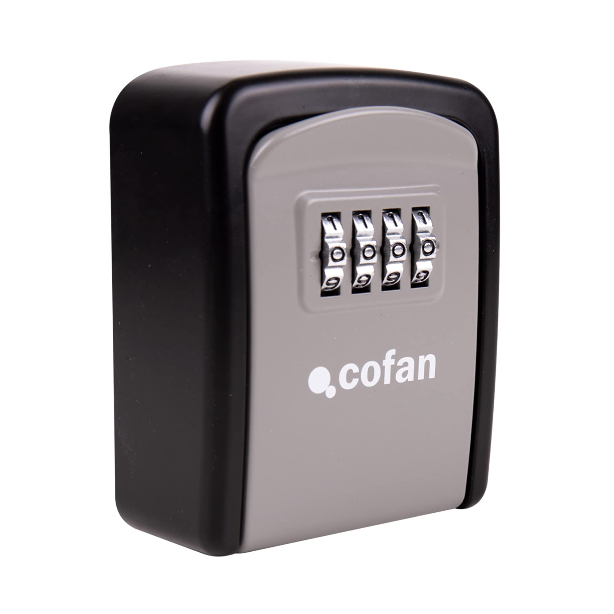 Cofan Caja de Seguridad para Llaves | Combinación de 4 virolas modificable | Caja de Seguridad para Pared