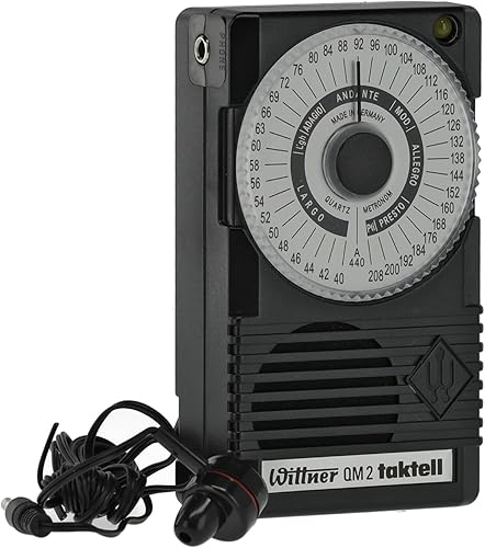 Wittner 902720 Taktell Quartz QM 2 Metrónomo, Negro