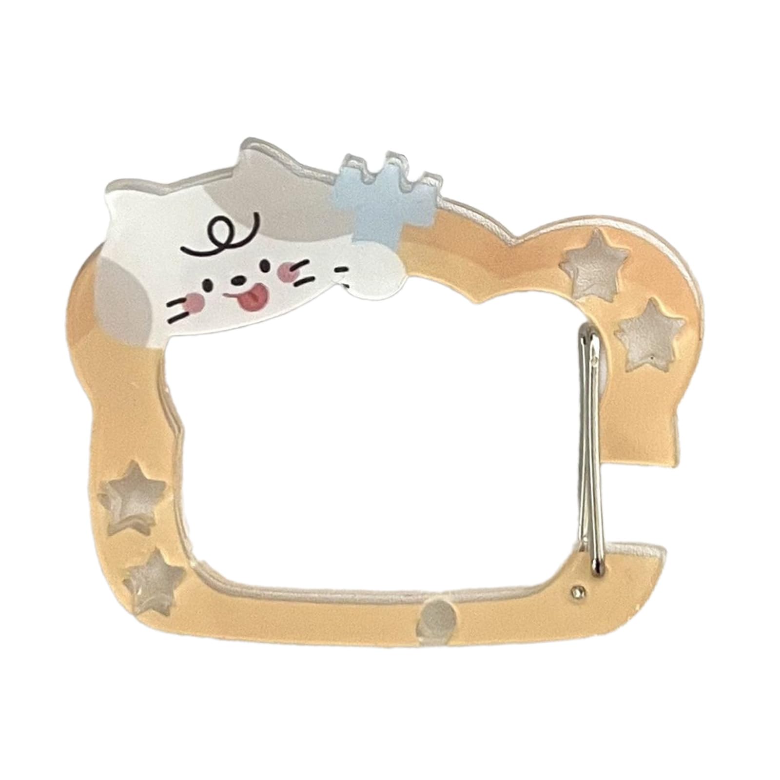 NEWFT Stylish Carabiner Hook Ita Bag Decoration Buckle Keychain Pendant Handbook Charm Acrylic Keyring Accessories for Women