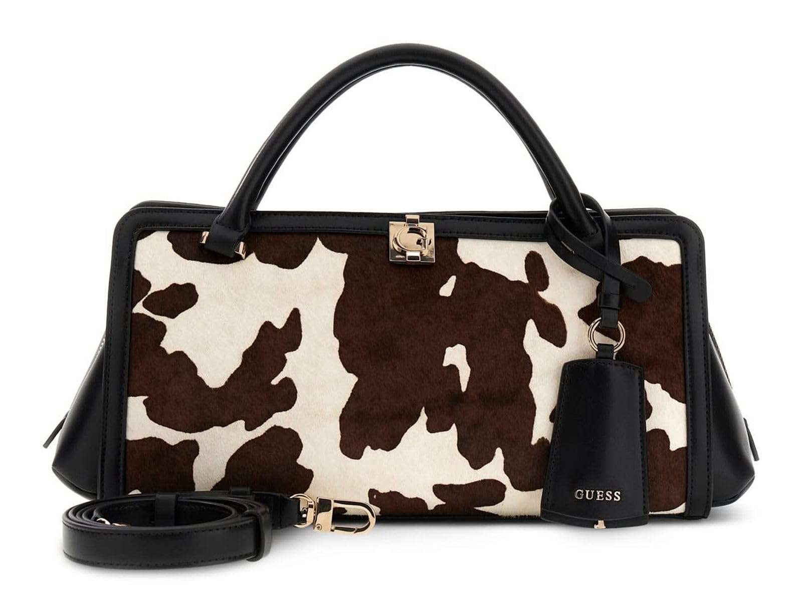 GUESS Cuero bolso bandolera bolso de hombro Audrey Girlfriend Satchel Cow multicolor
