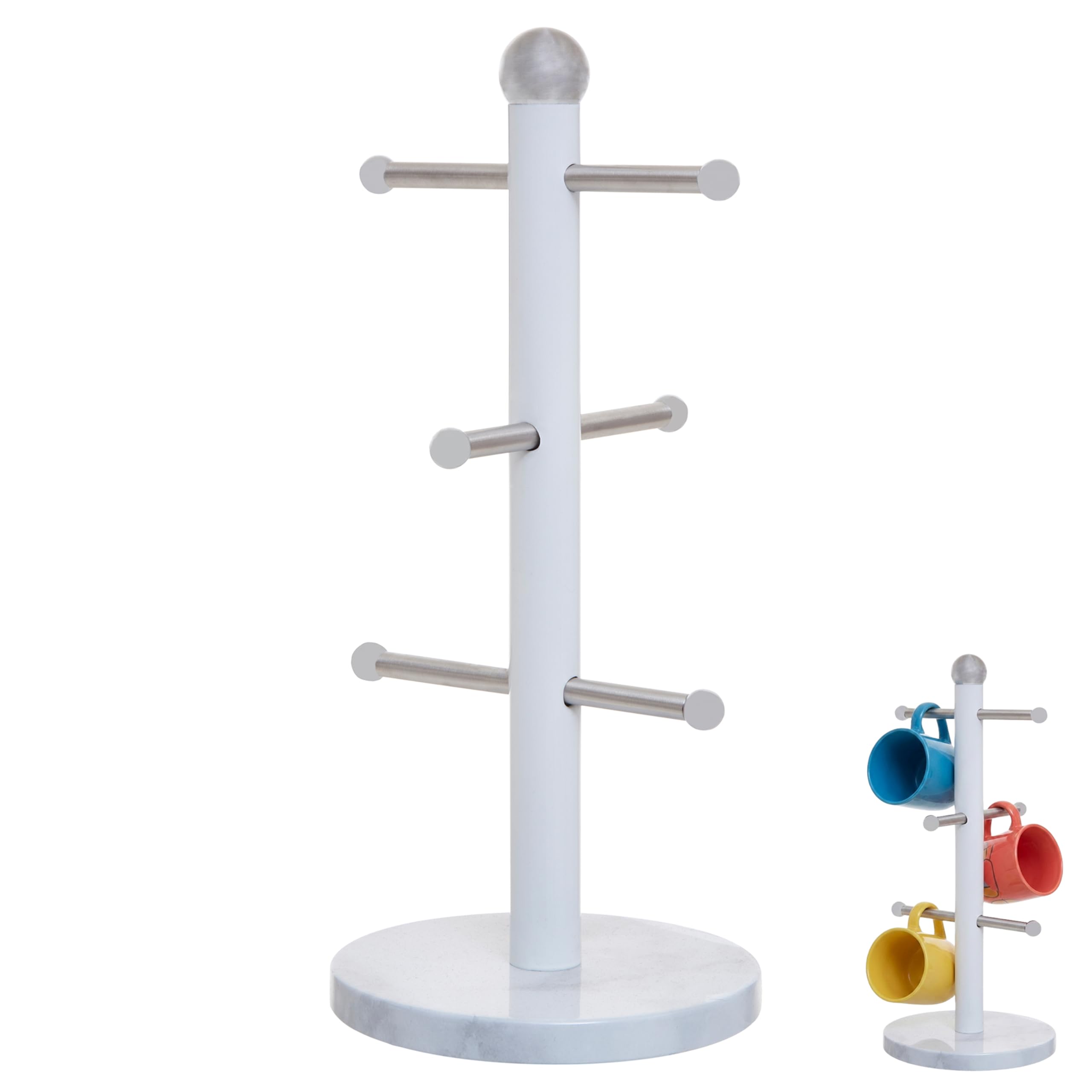 Orsina Stylish Design 6 Cup Mug TreeEfficient Coffee Mug Tree StandDurable Constructed Coffee Cup Tree Stand from B&Q