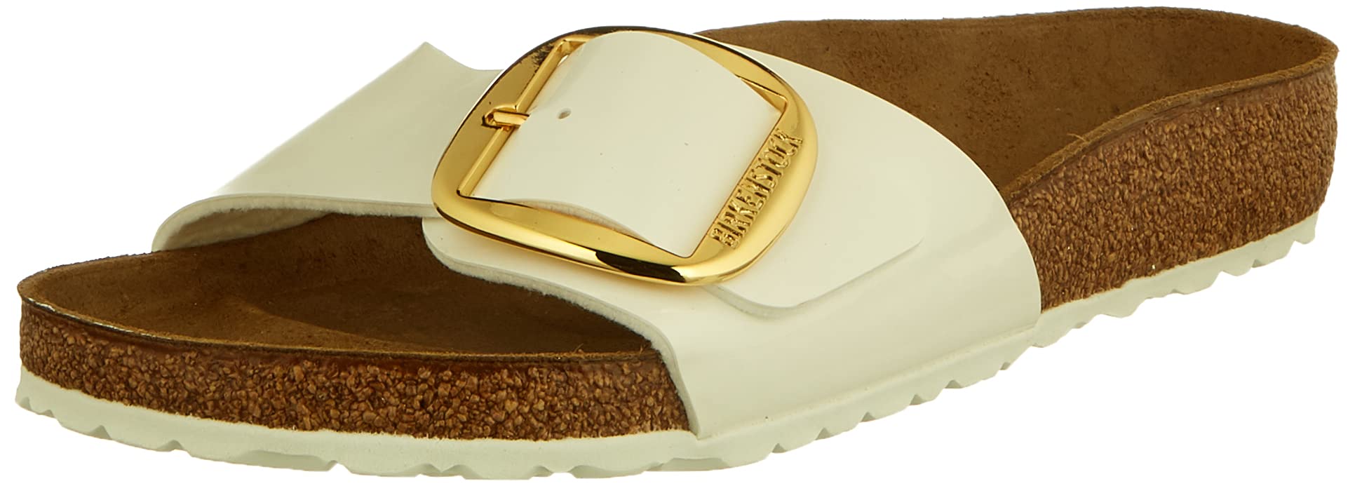 Birkenstock Women's Madrid Big Buckle Birko-Flor Lack Slip-on Sandals