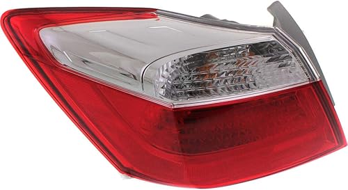 Miniatura 6 de KarParts360 Para Honda Accord 2013 2014 2015 Conjunto de luz trasera exterior del lado del conductor con bombillas para HO2804101  33550-T2A-A01