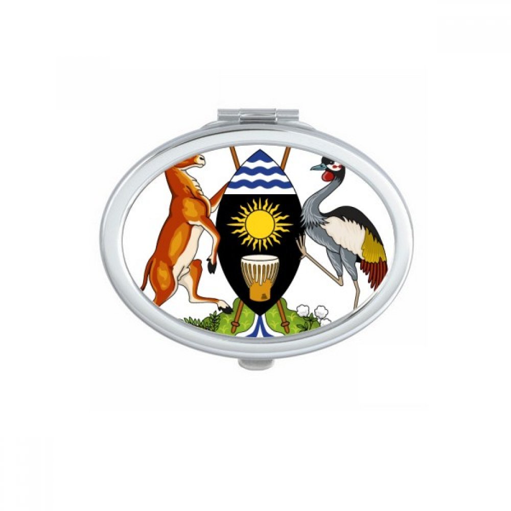 Miroir de poche compact ovale Turks et Caïcos maquillage portable