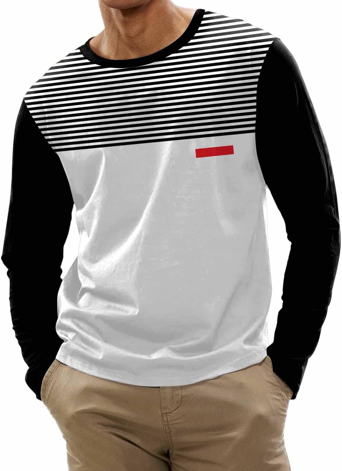 Topassion Mens Sweatshirts No Hood Lightweight Classic Fit Jumper Regular Autumn Personalised Sweat Hood Warm Fitness Biker Work Wear Soft, Comfortable, Durable Hoodies for Men UK