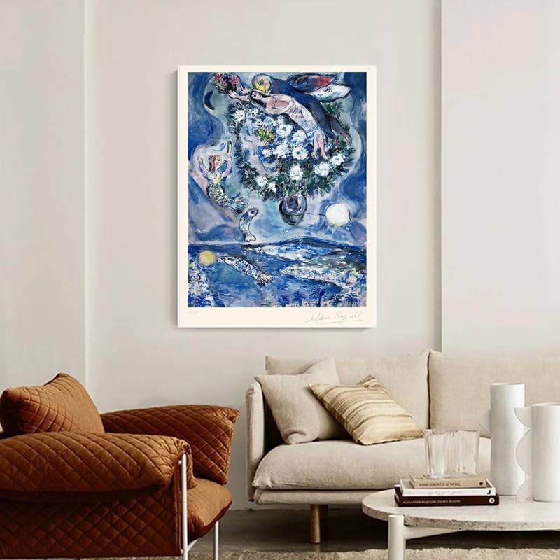 Amazon｜マルク・シャガール展ウォールアート海の女性画像マルク